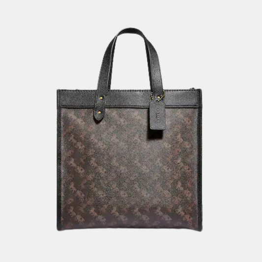 coach Field Tote With Horse And Carriage Print