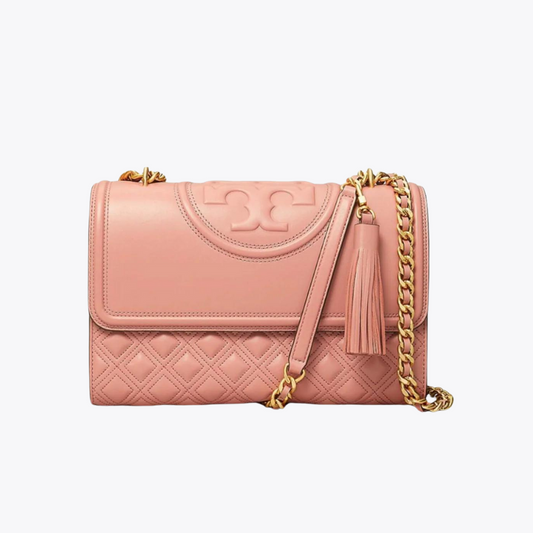 Tory Burch Fleming Convertible Shoulder Bag Large (Pink mangolia)