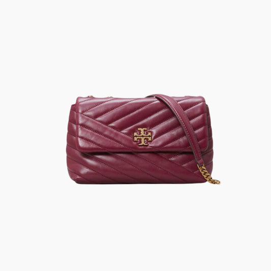 Tory Burch Kira Chevron Small Convertible Imperial Garnet