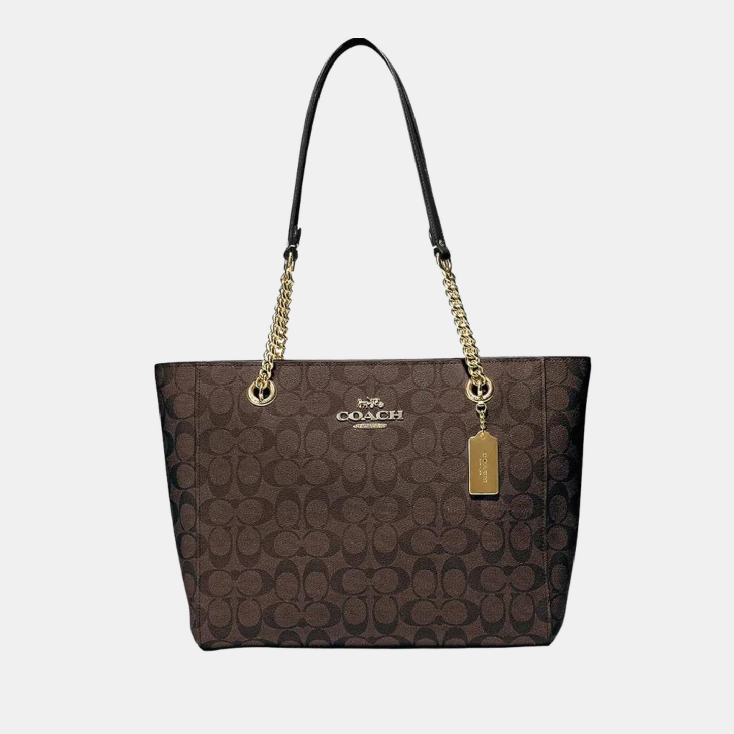 Coach Cammie Chain Tote In Signature Canvas