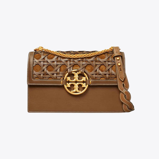 Tory Burch – Miller Basket Weave Shoulder Bag (Large)