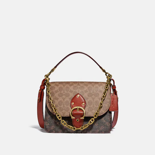 Coach Beat Shoulder Bag In Signature Canvas With Horse And Carriage Print