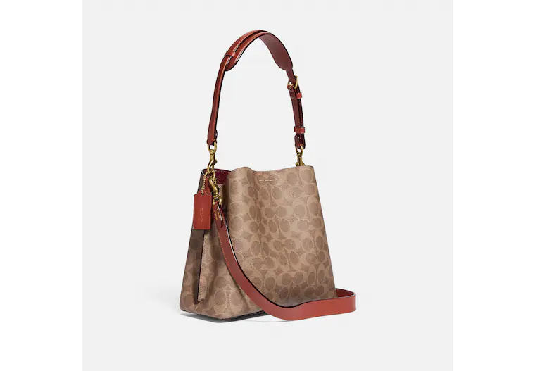 Coach Willow Bucket Bag In Signature Canvas