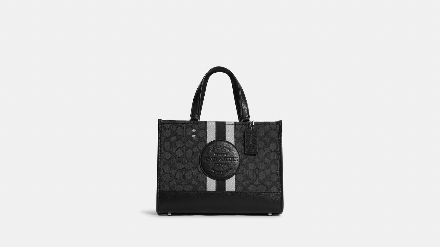 Coach Dempsey Carryall In Signature Jacquard With Stripe And Coach Patch