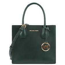 Michael Kors Leather Mercer Small Satchel (Green)