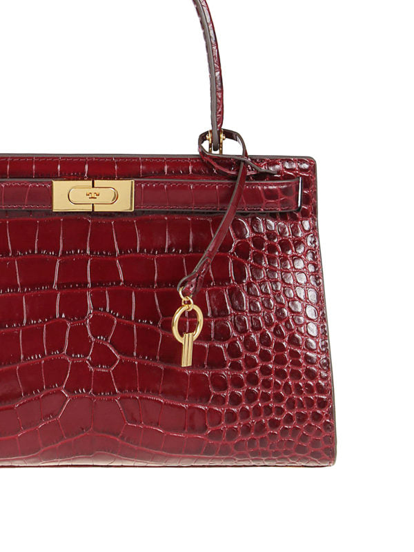 Tory burch lee radziwill croc embossed