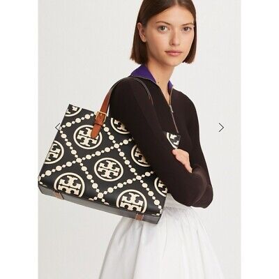 Tory Burch T monogram embossed Small tote bag